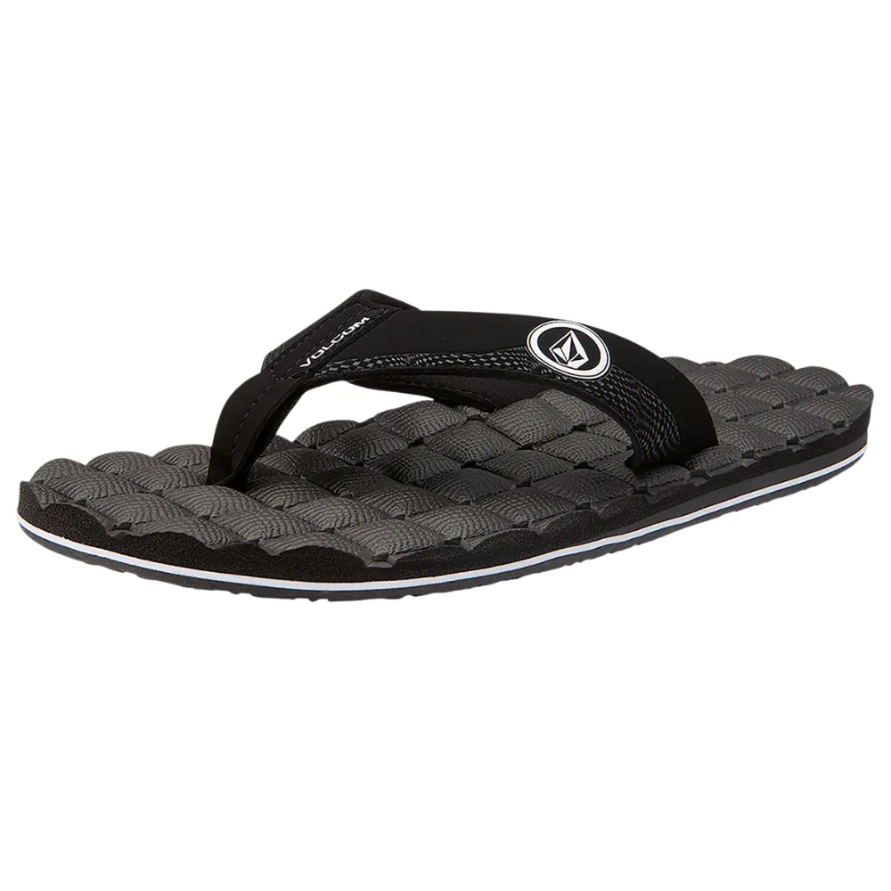 Volcom Men's Recliner Sandals- Black White - Image 2