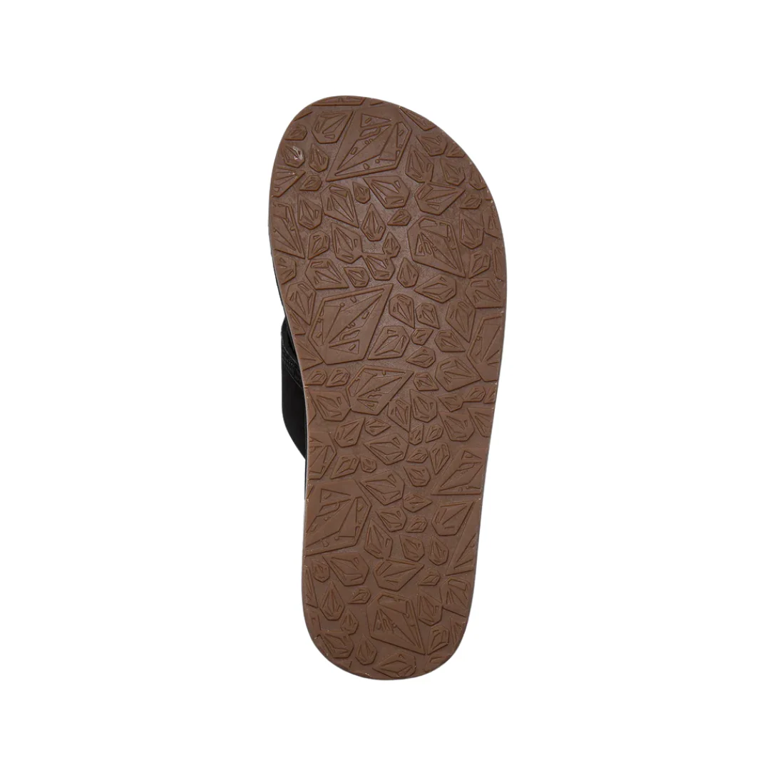 Volcom Men's Recliner Sandals- Black Destructo - Image 2