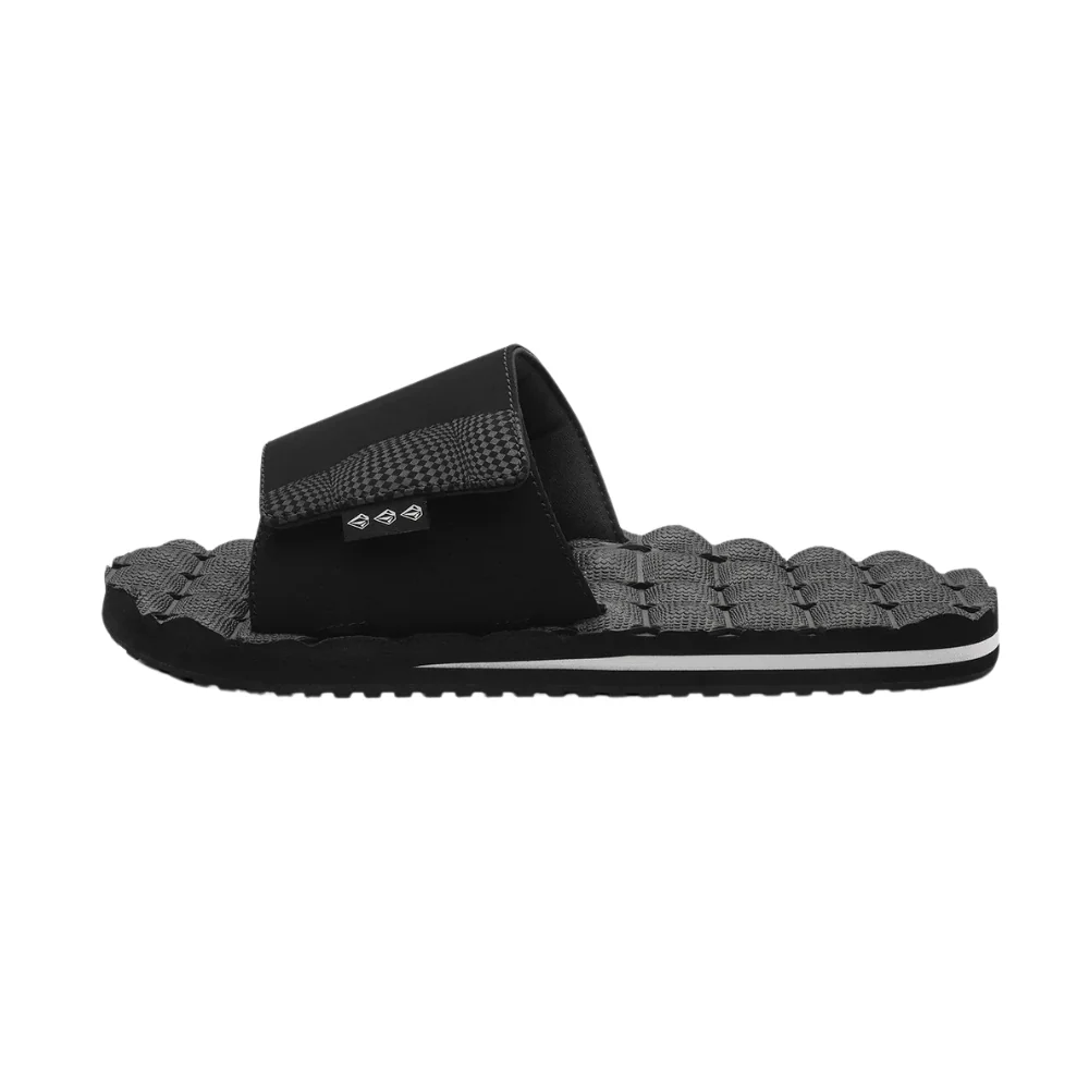 Volcom Men's Recliner Slide Sandals - Black/White - Image 4