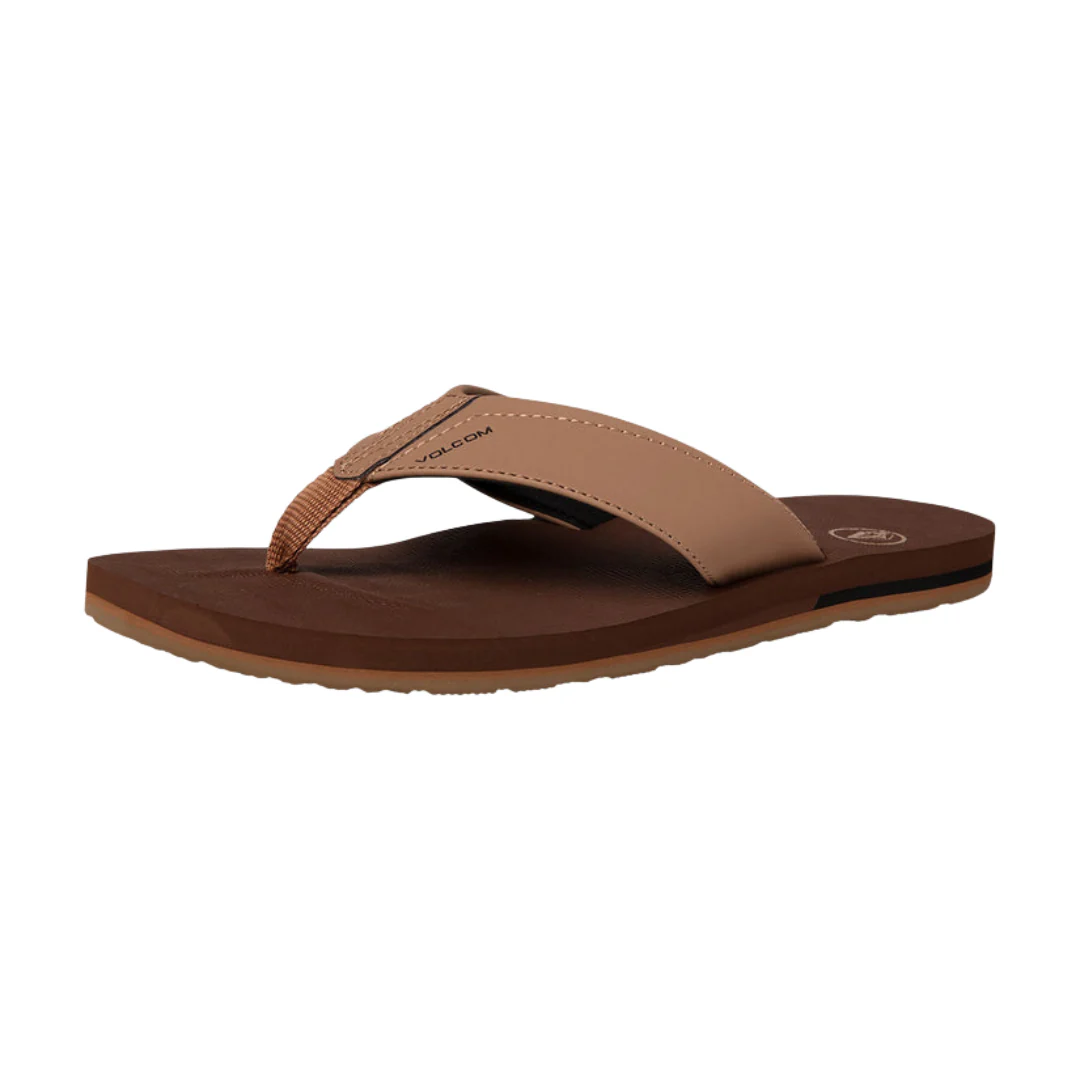 Volcom Men's Victor Sandals - Brown Khaki - Image 3