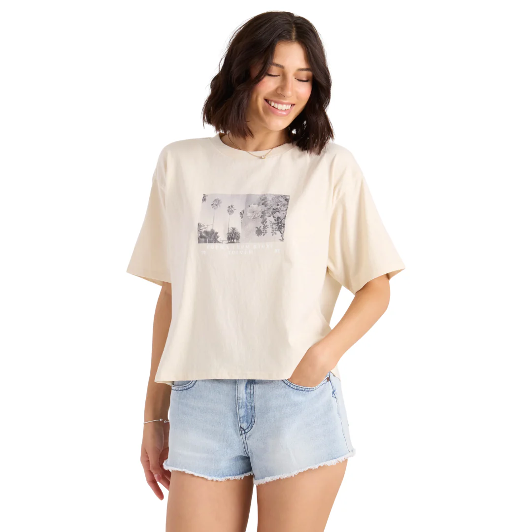 Volcom Women's Bliss Tee - Vintage White