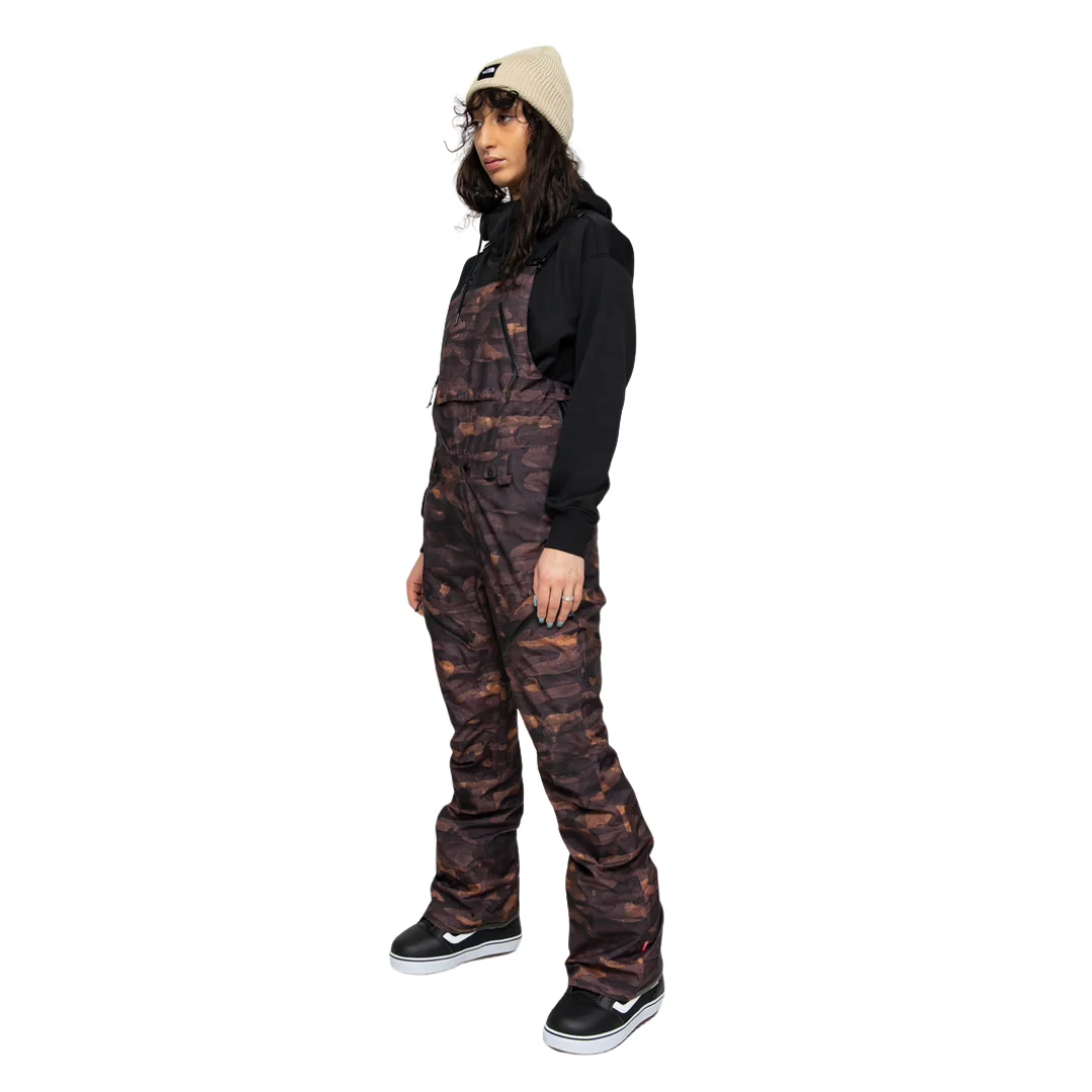 Volcom Women's Elm Stretch Gore-Tex Bib Snow Pants - Dusk Camo - Image 2