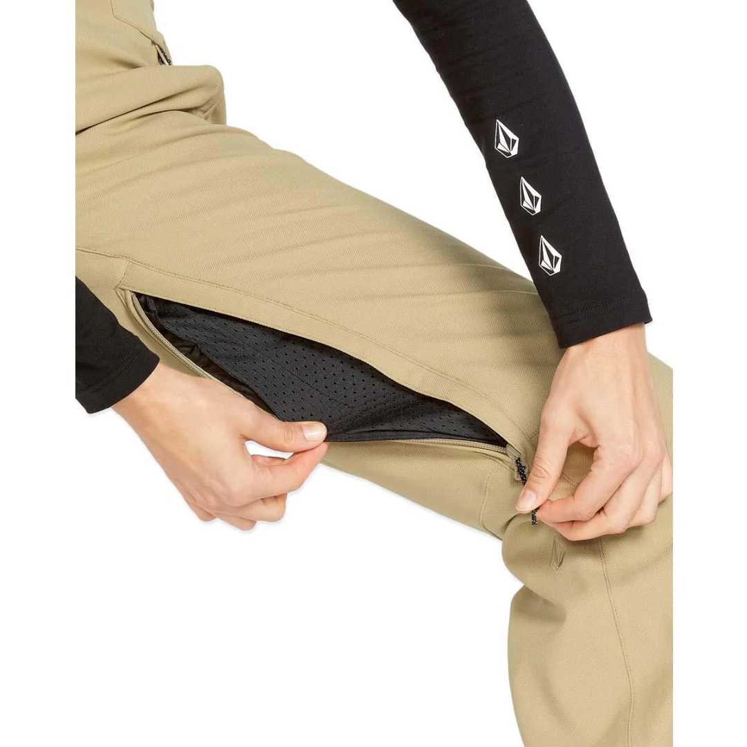 Volcom Women's Genus Stretch Pants - Sand - Image 4