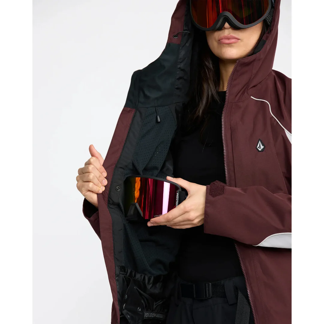 Volcom Women's Stone Smokeshow 20K Jacket - Oxblood - Image 6